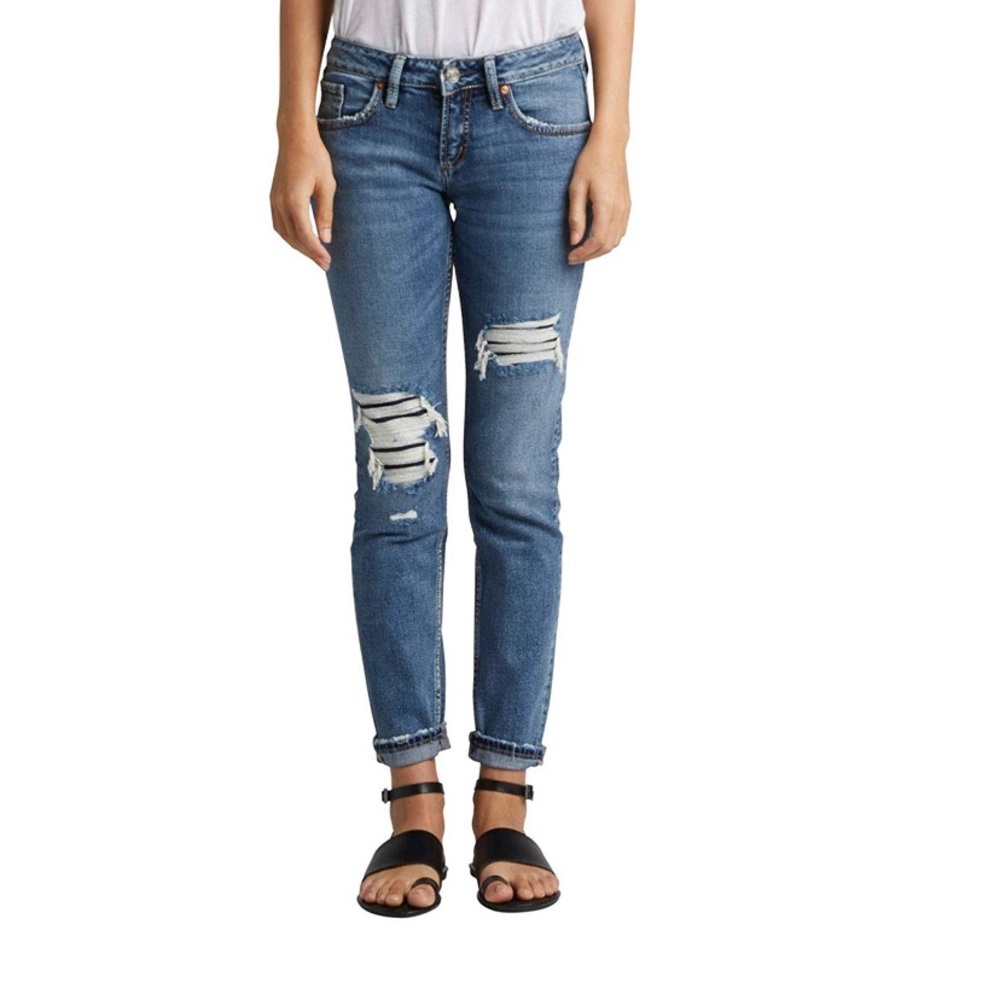 Silver Jeans Co. Women's Boyfriend Mid Rise
